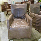 Tom And Sabine For Verellen Leather Slip Covered Chair 28.5"W x 28"D x 40"T