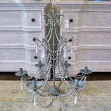 Aiden Gray French Beaded Chandelier 26" Diam x 53.5"T