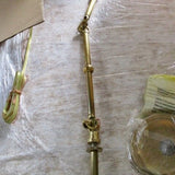 NEW Visual Comfort Large Goodman Pendant In Brass 22.5"T x 24.5"Diam Lower x 7.5"Diam Upper Shade/ Length To Ceiling 48"