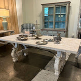 Bliss Studio Italian Lyre Dining Table 85"L x 42"W x 30"T