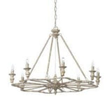 New From Box Park Hill French Follie Iron Chandelier 40"Diamx 29.5