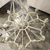 New From Box Park Hill French Follie Iron Chandelier 40"Diamx 29.5