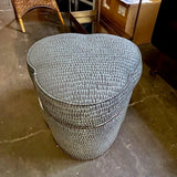 Small Ottoman With Nailhead Trim 21" x 22" x 19"T