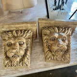 Pair Of Lion Wall Brackets 12" x12"