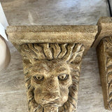 Pair Of Lion Wall Brackets 12" x12"