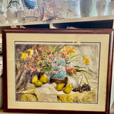Large Signed Watercolor by Dorothy Russell 39"W x 31"T