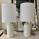 Pair of House of Troy Stoneware Lamps 22.5"T x 4.5" Diam Base