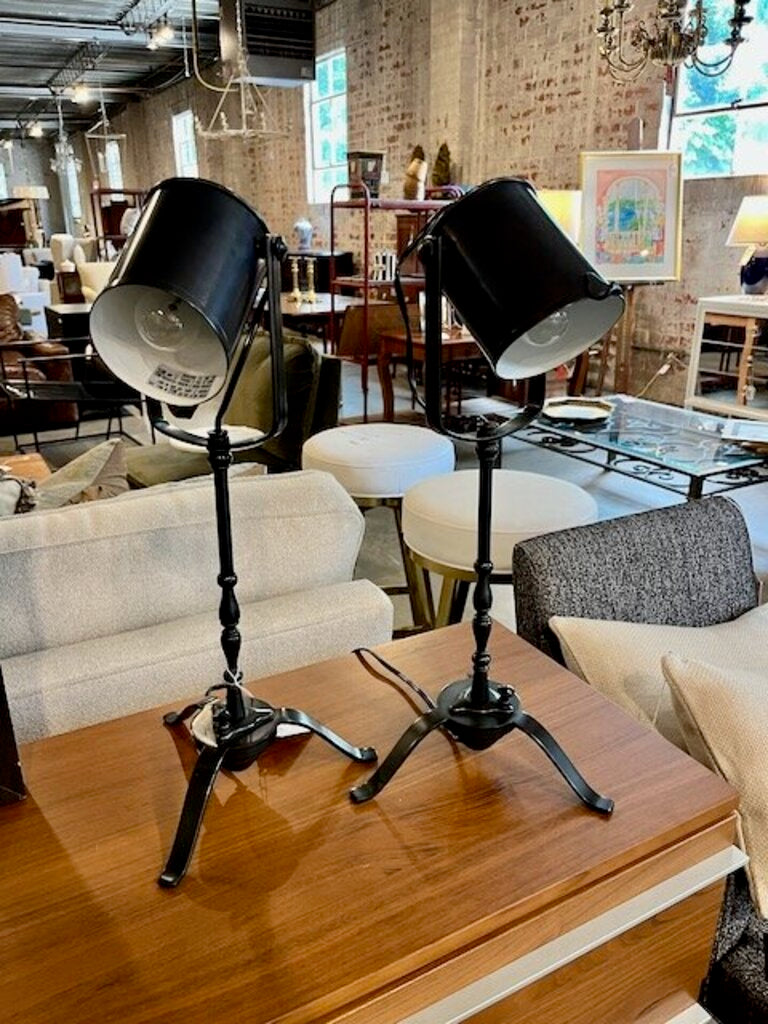 Pair of Spotlight Table Lamps 23"T