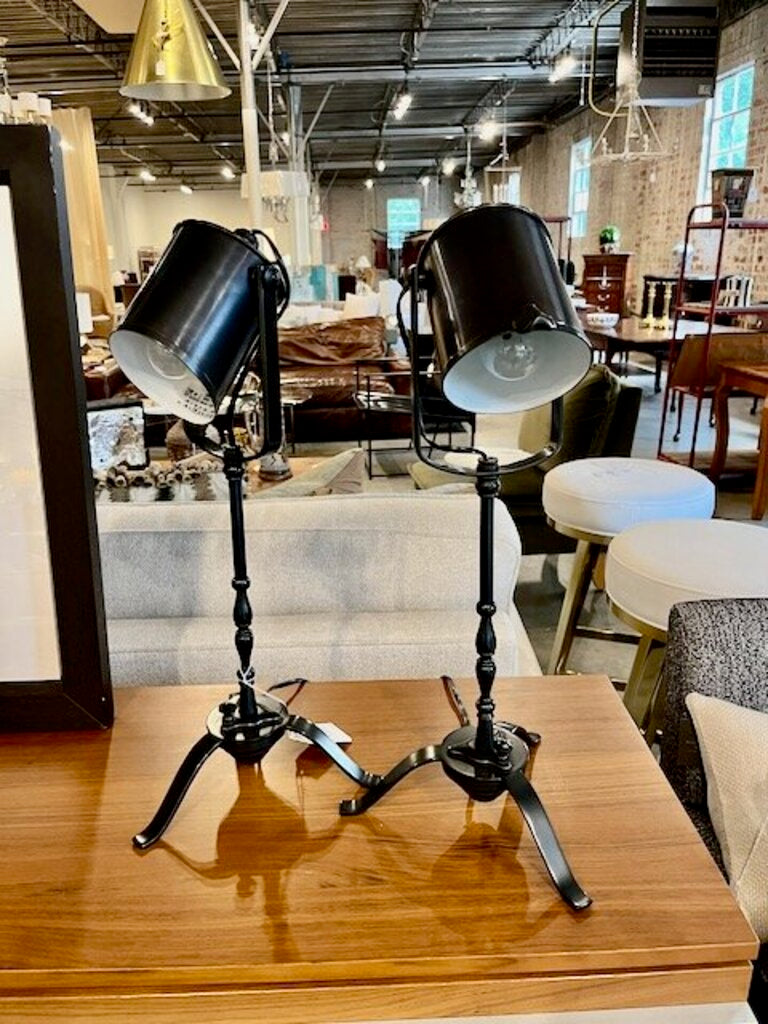 Pair of Spotlight Table Lamps 23"T