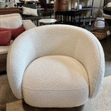 Cristo Boucle Swivel Chair by Eichholtz 35"W x 35"D x 28"T