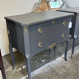 Antique Gustavian Painted Nightstand 31"W x 17"D x 29.5"T