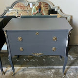 Antique Gustavian Painted Nightstand 31"W x 17"D x 29.5"T