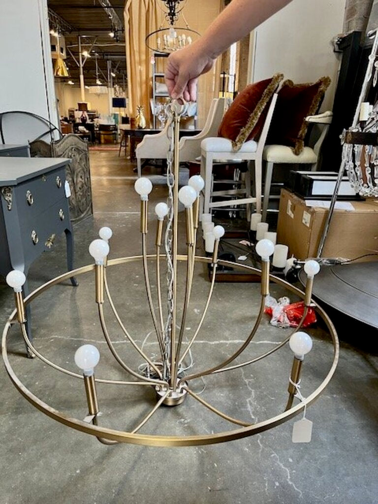 12 Light Modern Chandelier 40"T x 40"Diam