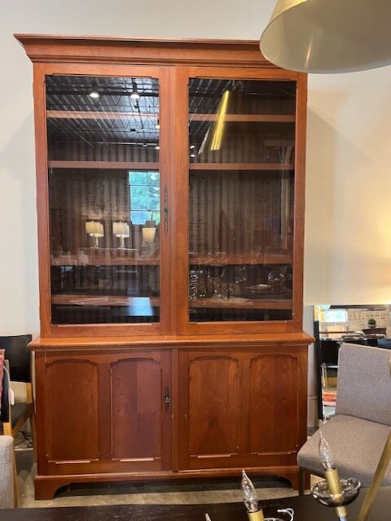 Custom Glass Front China Display Cabinet 64.5"W x 22.5"D x 103"T