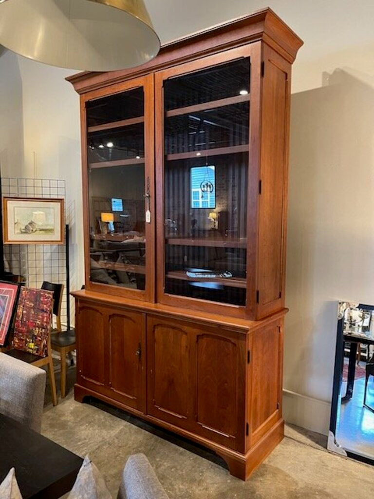 Custom Glass Front China Display Cabinet 64.5"W x 22.5"D x 103"T