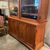 Custom Glass Front China Display Cabinet 64.5"W x 22.5"D x 103"T