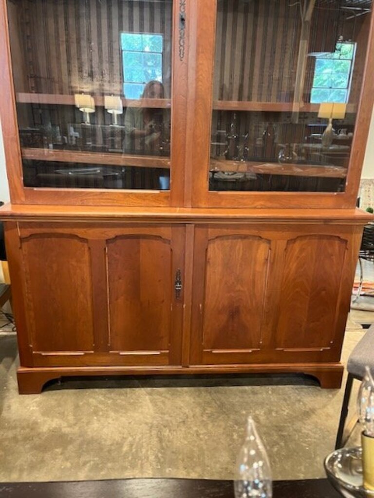 Custom Glass Front China Display Cabinet 64.5"W x 22.5"D x 103"T