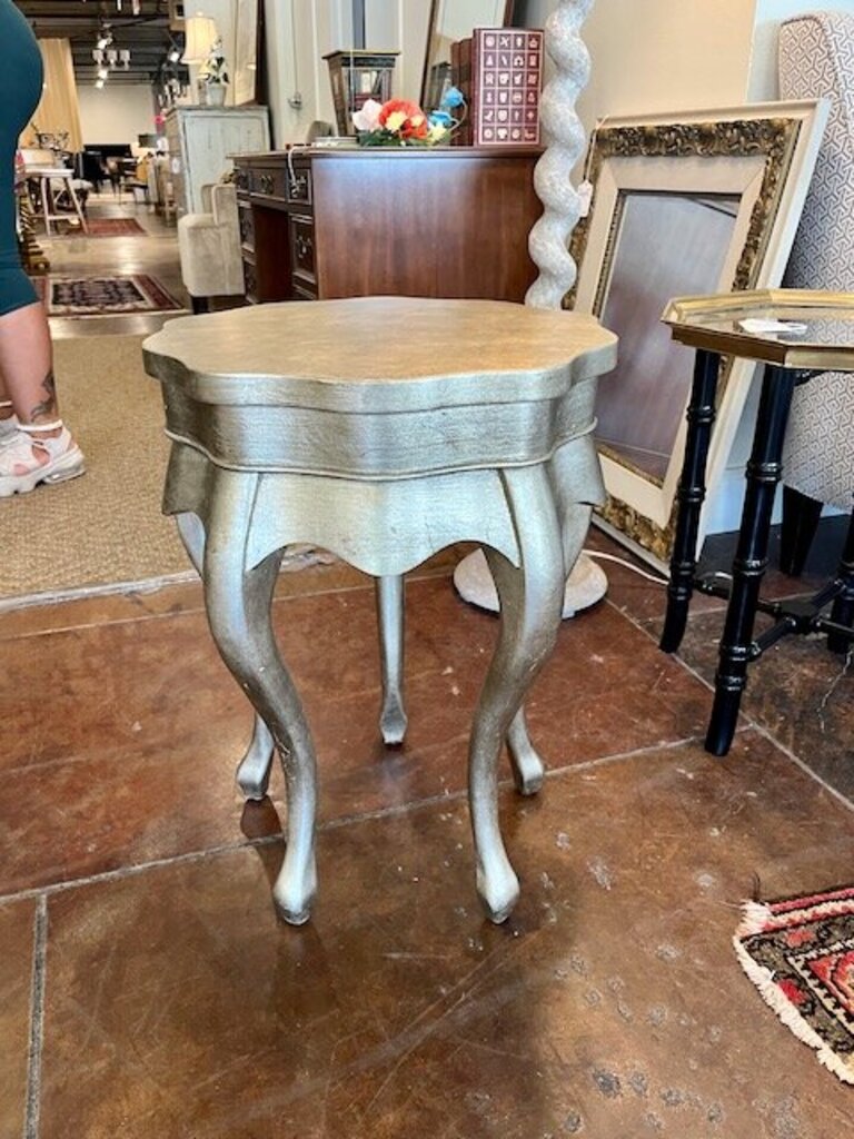 Silver Accent Table 17"Diam x 22.5"T
