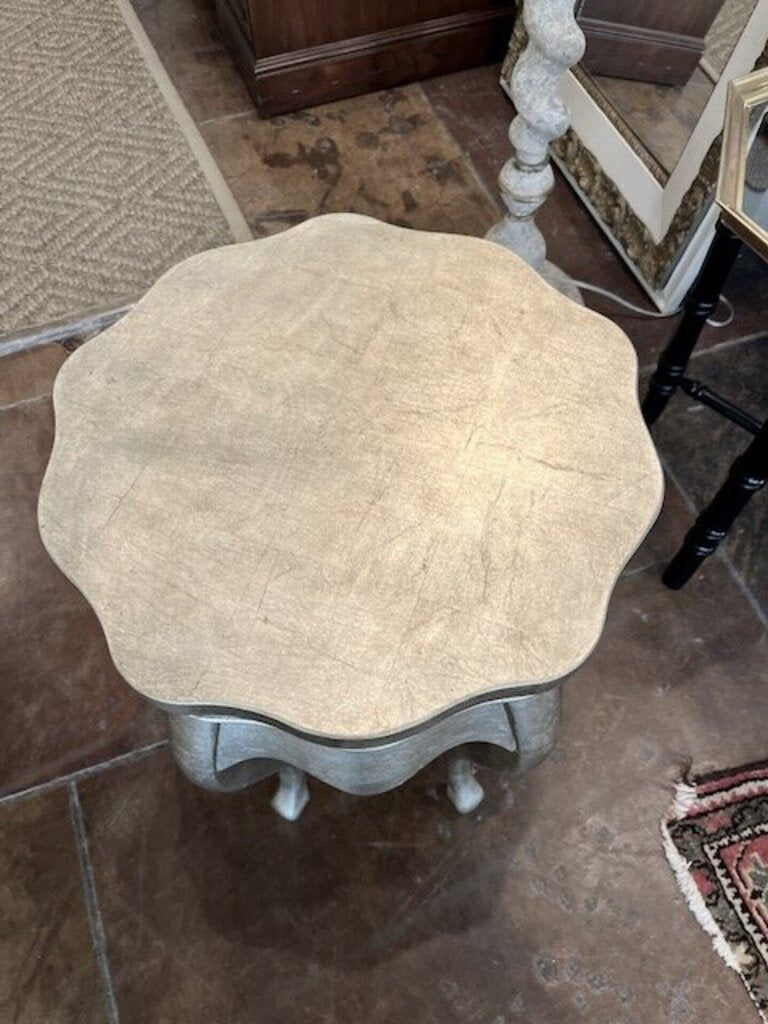 Silver Accent Table 17"Diam x 22.5"T