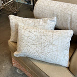 Pair Of Lumbar Pillows In Kravet Fabric 19" x 12"