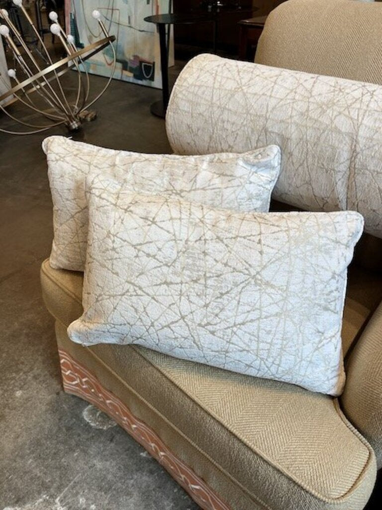 Pair Of Lumbar Pillows In Kravet Fabric 19" x 12"