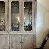 Restoration Hardware St. James Display/China Cabinet 91"T x 88"L x 16"D with crown 19"D