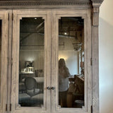 Restoration Hardware St. James Display/China Cabinet 91"T x 88"L x 16"D with crown 19"D