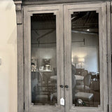 Restoration Hardware St. James Display/China Cabinet 91"T x 88"L x 16"D with crown 19"D