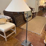 Restoration Hardware Swing Arm Floor Lamp 51.5"T x 21" Diam Shade