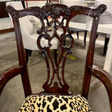 Perigold Leighton Hall Chippendale Chair in Serengeti Camel Fabric 22"W x 20"D x 39.5"T