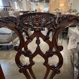 Perigold Leighton Hall Chippendale Chair in Serengeti Camel Fabric 22"W x 20"D x 39.5"T