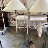 Restoration Hardware Swing Arm Floor Lamp 51.5"T x 21" Diam Shade