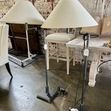 Restoration Hardware Swing Arm Floor Lamp 51.5"T x 21" Diam Shade