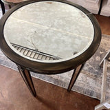 Mirrored Nesting Tables 22"Diam x 27"T / 15.5"Diam x 23"T