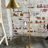 Restoration Hardware Petite Swing Arm Candlestick Floor Lamp 14.5"D x 41"T