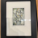 Original Signed Watercolor Illustration Abstract 15.5"T x 11"W