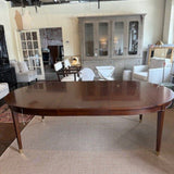 Lilian August Templeton Dining Table With Two Leaves Closed 78"L c 48"D x 30"H / 126"Long with leaves