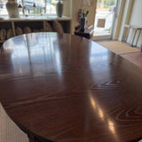 Lilian August Templeton Dining Table With Two Leaves Closed 78"L c 48"D x 30"H / 126"Long with leaves