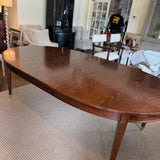 Lilian August Templeton Dining Table With Two Leaves Closed 78"L c 48"D x 30"H / 126"Long with leaves