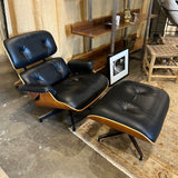 Original Herman Miller Eames Lounge Chair/Ottoman In Cherrywood With Registered Number. 32.75"W x 32.7"D x 31.5"T /Ottoman 26"W x 21.5"D x 17.5"T