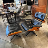 Original Herman Miller Eames Lounge Chair /Ottoman In Cherrywood With Registerd Number 32.75"L x 32.75"D x 31.5"T/ ottoman 26"W x 21.5"D x 17.5 "T
