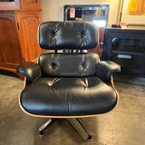 Original Herman Miller Eames Lounge Chair /Ottoman In Cherrywood With Registerd Number 32.75"L x 32.75"D x 31.5"T/ ottoman 26"W x 21.5"D x 17.5 "T
