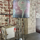 Signed Bronze Lamp, Seckler '05 w/ Custom Shade