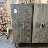 Grey Credenza w/ Chrome Hardware 62"W x 18.25"D x 38"T