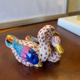 Herend Handcrafted And Painted Fine Porcelain Ducks
