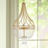 Currey & Company Ingenue Crystal Chandelier 28"H x 14"W
