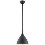 NEW Visual Comfort Agnes Pendant In Black With Gold Interior 18"D x 48"T or 22.75"T