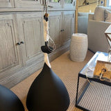 NEW Custom Visual Comfort Agnes Pendant In Black With Gold Interior 18"Diam x 48"T or 22.75" T