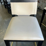 Set Of Three Arteriors Leather Counter Stools 19"W x 19.5"D x 35.5"H