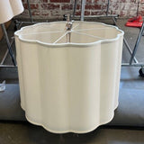 Barbara Barry Scallop Chandelier Soft Silver Finish 25" Diam x 40"T (w/ Chain)